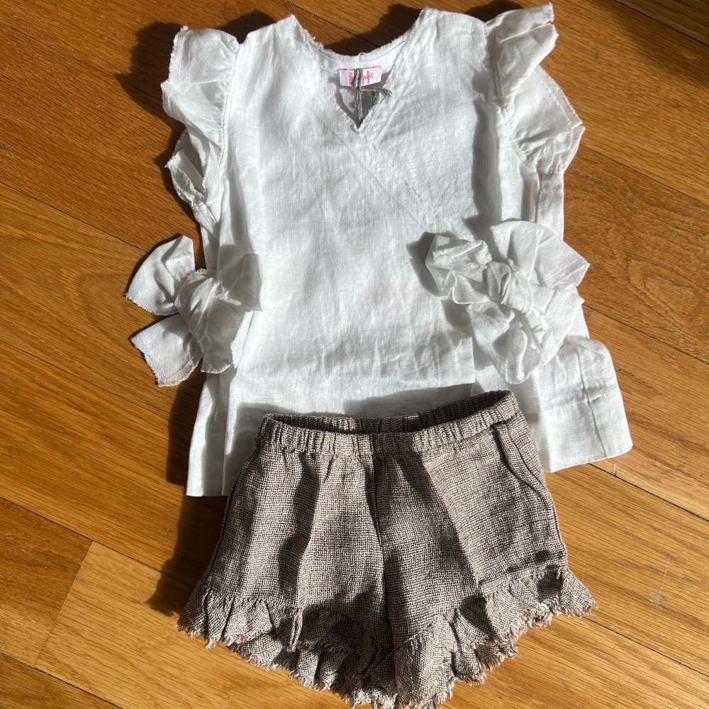 Il Gufo 2 piece linen set